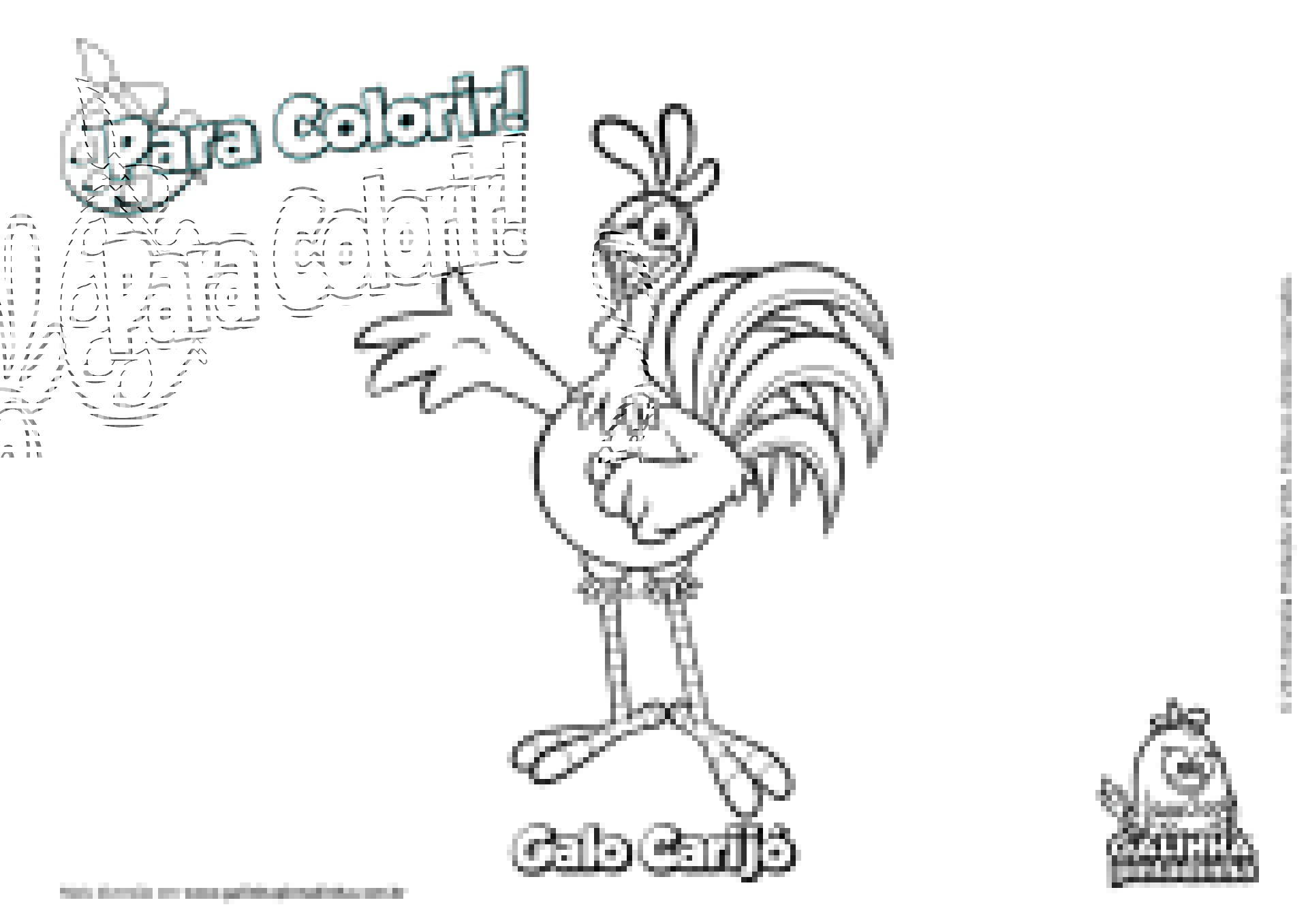 Desenho Para Colorir galinha com pintinhos - Imagens Grátis Para